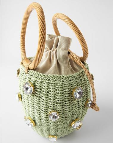 Bolsa de Praia de Palha Handmade - SEREIA DE LUXO BEACH WEAR