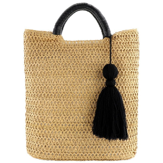 Bolsa de Praia de Palha Tâmara - SEREIA DE LUXO BEACH WEAR