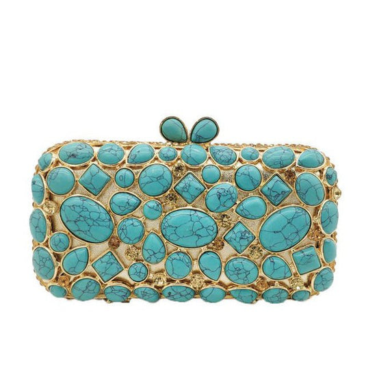 Clutch Turquesa - SEREIA DE LUXO BEACH WEAR