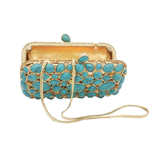 Clutch Turquesa - SEREIA DE LUXO BEACH WEAR