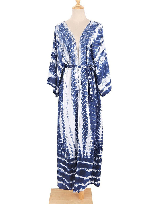 Saída de Praia Longa Kimono Vitta - SEREIA DE LUXO BEACH WEAR